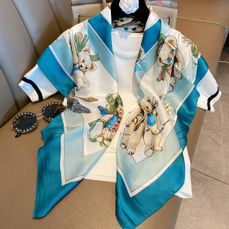 Женский Элегантный мягкий хиджаб, женский шейный платок-бандана, шаль из пашмины 90x90 см, квадратный шелковый шарф с принтом медведя
Женский Элегантный мягкий хиджаб, женский шейный платок-бандана, шаль из пашмины 90x90 см, квадратный шелковый шарф с принтом медведя