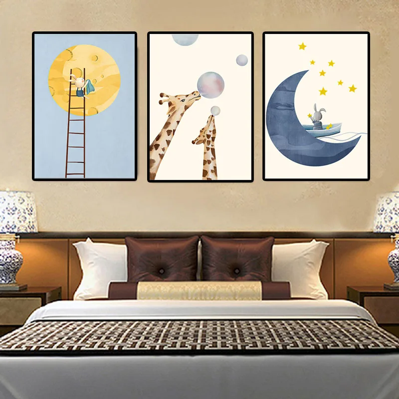 Abstract Wall Art Cartoon Star Moon Animals Paintings Canvas Posters Prints Canvas for Living Room Bedroom Corridor Decoration
Abstract Wall Art Cartoon Star Moon Animals Paintings Canvas Posters Prints Canvas for Living Room Bedroom Corridor Decoration