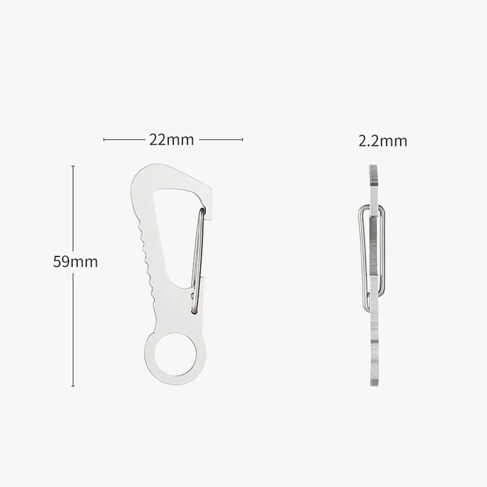 Outdoor Stainless Steel Carabiner Key Chain Exclamation Mark Quick Release Hook Waist Load-Bearing D-Buckle Bottle Opener
Outdoor Stainless Steel Carabiner Key Chain Exclamation Mark Quick Release Hook Waist Load-Bearing D-Buckle Bottle Opener