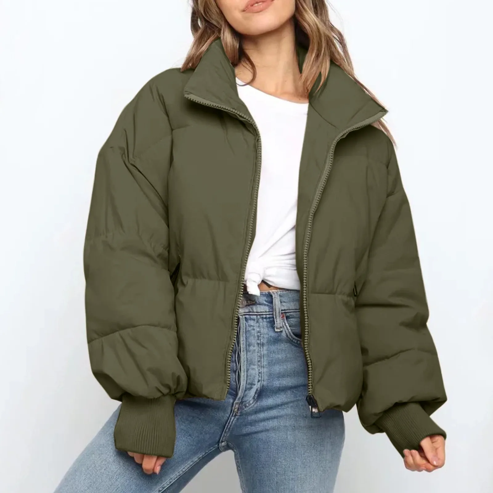 Autumn Winter Women Jackets Thicken Streetwear Oversized Parkas Long Sleeve Pockets Chic Female Coats Mujer Tops Puffer Jackets
Autumn Winter Women Jackets Thicken Streetwear Oversized Parkas Long Sleeve Pockets Chic Female Coats Mujer Tops Puffer Jackets