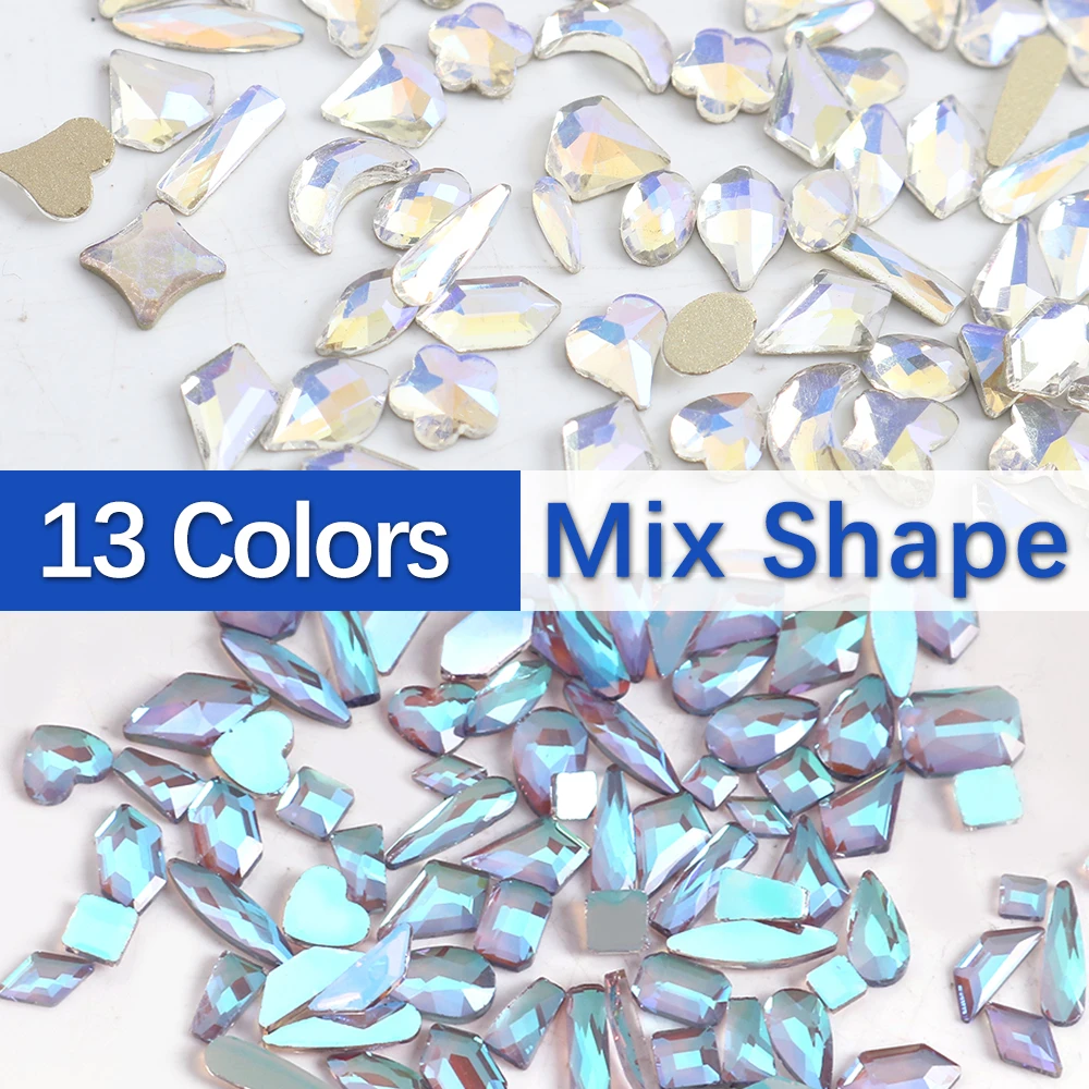 50/100Pcs Diamond 3D Nail Art Rhinestones Plaksteen StrassGlitter Crystal Gemengde Vorm Shiny Glas Voor Diy Nagels art Decoratie
50/100Pcs Diamond 3D Nail Art Rhinestones Plaksteen StrassGlitter Crystal Gemengde Vorm Shiny Glas Voor Diy Nagels art Decoratie