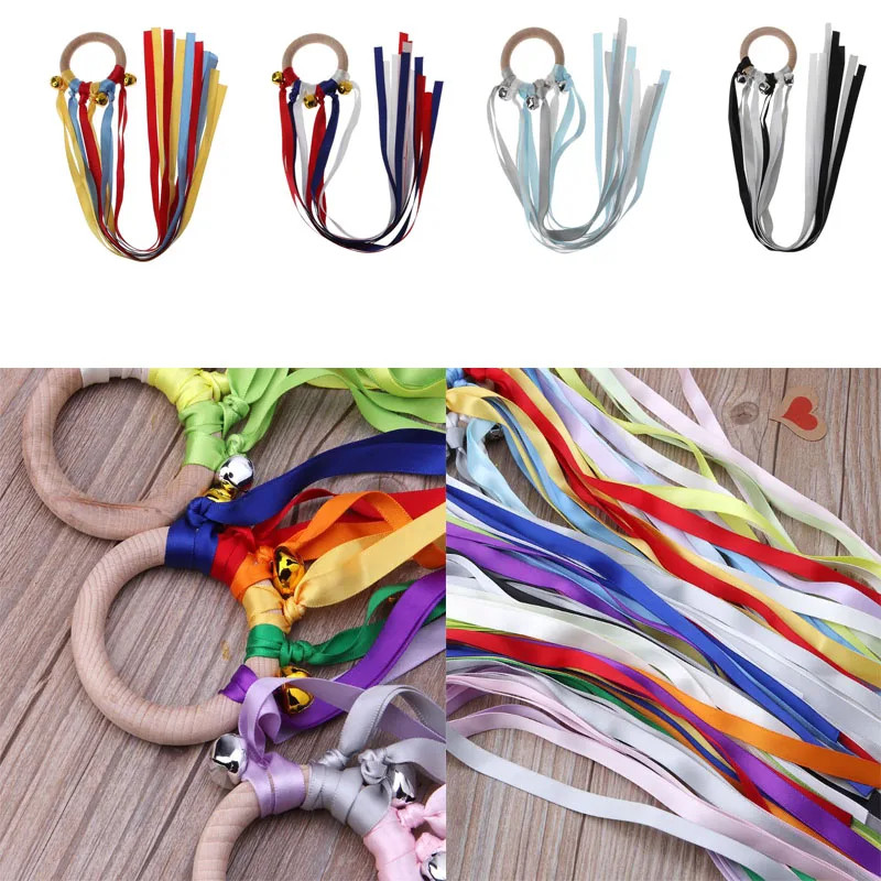 Rainbow Natural Wooden Ribbon Rattle Ring Baby Teether Newborn Montessori Style Sensory Toy Shower Gift length 48.5cm
Rainbow Natural Wooden Ribbon Rattle Ring Baby Teether Newborn Montessori Style Sensory Toy Shower Gift length 48.5cm
