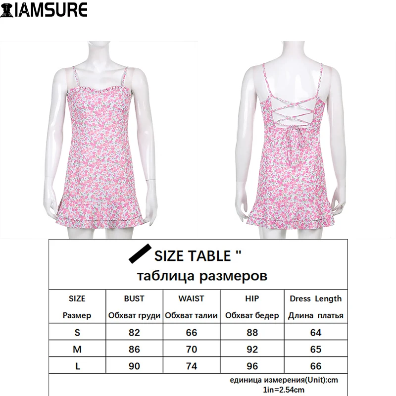 IAMSURE Bandage Floral Summer Dress Sweet Sexy Slim Sleeveless Backless A -Line Mini Dresses For Women 2021 Casual Streetwear
IAMSURE Bandage Floral Summer Dress Sweet Sexy Slim Sleeveless Backless A -Line Mini Dresses For Women 2021 Casual Streetwear