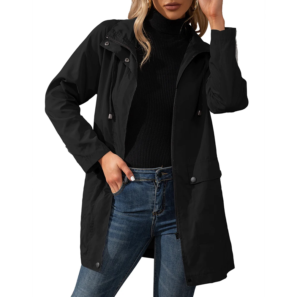 Women Sports Hooded Zipper Coat Spring Autumn Long Sleeve Casual Solid Loose Pocket Jacket Windbreaker Long Trench Outerwear
Women Sports Hooded Zipper Coat Spring Autumn Long Sleeve Casual Solid Loose Pocket Jacket Windbreaker Long Trench Outerwear