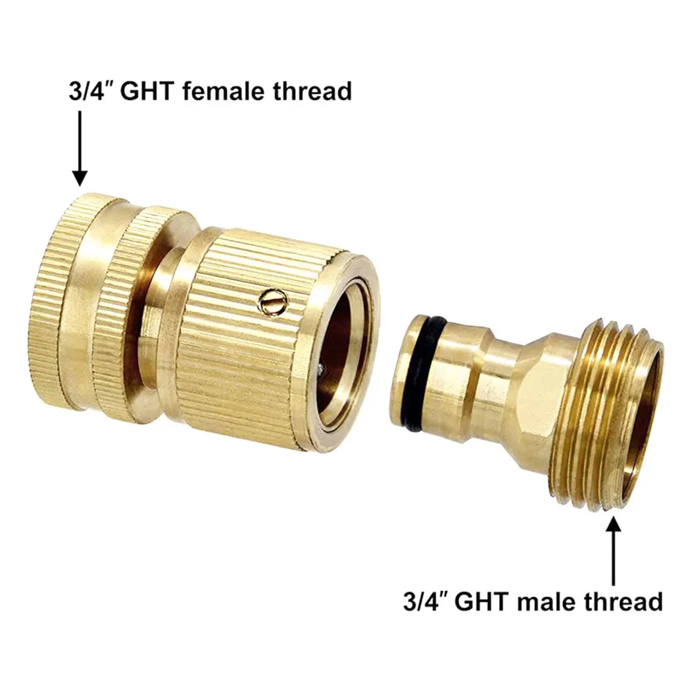3/4 Inch Garden Hose Pipe In Line Tap Shut Off Valve Fitting Watering Irrigation Connectors Hose Connector Quick Connect 2PC
3/4 Inch Garden Hose Pipe In Line Tap Shut Off Valve Fitting Watering Irrigation Connectors Hose Connector Quick Connect 2PC