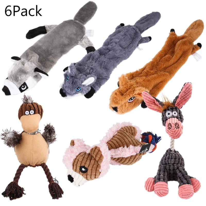 6 Pack Durable Dog Screak Toys Assortment Pet Training Puppy Stuffing Plush Chew Teething Toys for Small Medium Large Dogs 667A
6 Pack Durable Dog Screak Toys Assortment Pet Training Puppy Stuffing Plush Chew Teething Toys for Small Medium Large Dogs 667A