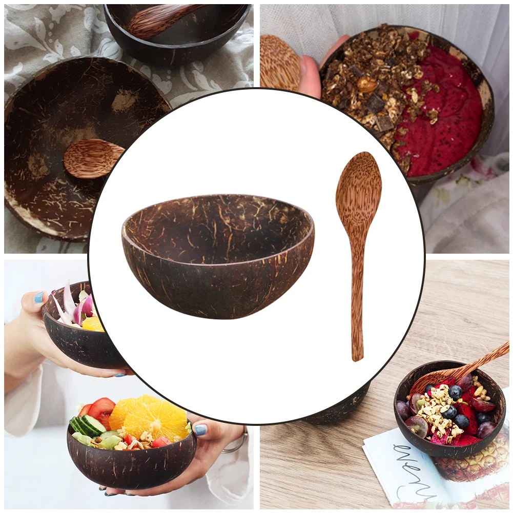 Natural Coconut Bowl Spoon Eco Friendly Wood Tableware Natural Coconut Salad Smoothie Buddha Bowl Kitchen Utensils Environmental
Natural Coconut Bowl Spoon Eco Friendly Wood Tableware Natural Coconut Salad Smoothie Buddha Bowl Kitchen Utensils Environmental
