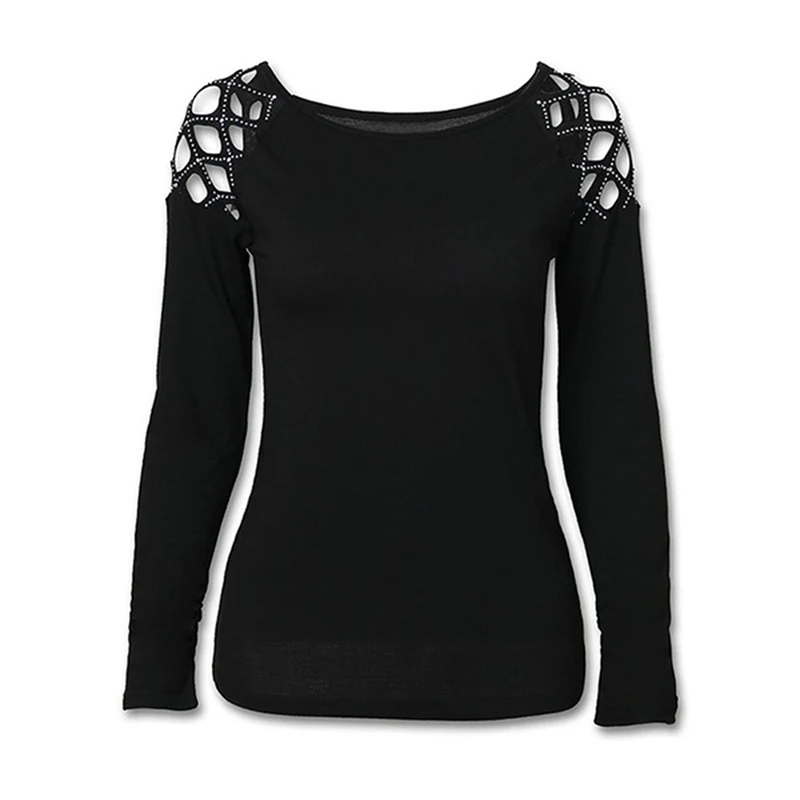 Hollow Out Women T-shirt Tops Autumn Fall Long Sleeve Casual Solid Lady T Shirt Tee Shirt Female Tops Plus Size S - 5XL
Hollow Out Women T-shirt Tops Autumn Fall Long Sleeve Casual Solid Lady T Shirt Tee Shirt Female Tops Plus Size S - 5XL