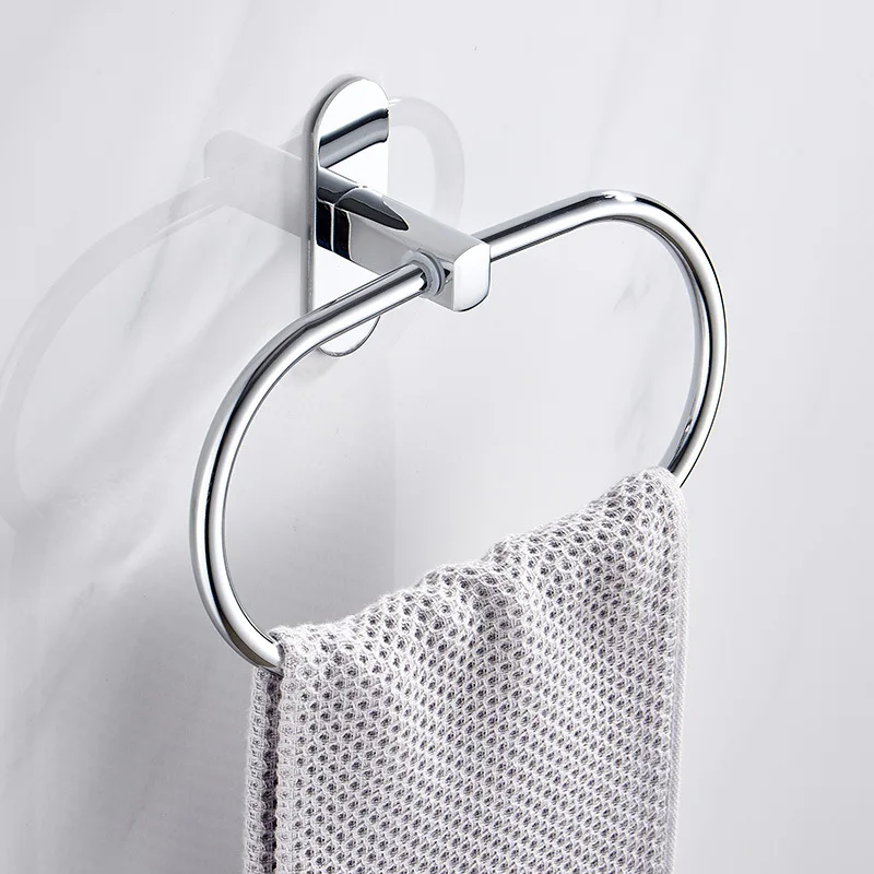 Chrome Mirror 304 SUS Wall Mounted Round Towel Ring Rag Holder Bath Towel Bar No Drilling Hand Towel Rack Bathroom Accessories
Chrome Mirror 304 SUS Wall Mounted Round Towel Ring Rag Holder Bath Towel Bar No Drilling Hand Towel Rack Bathroom Accessories