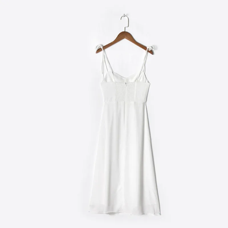 Summer Women's Casual Solid Color Bowknot Decorated Slim Slim Sling Dress
Summer Women's Casual Solid Color Bowknot Decorated Slim Slim Sling Dress