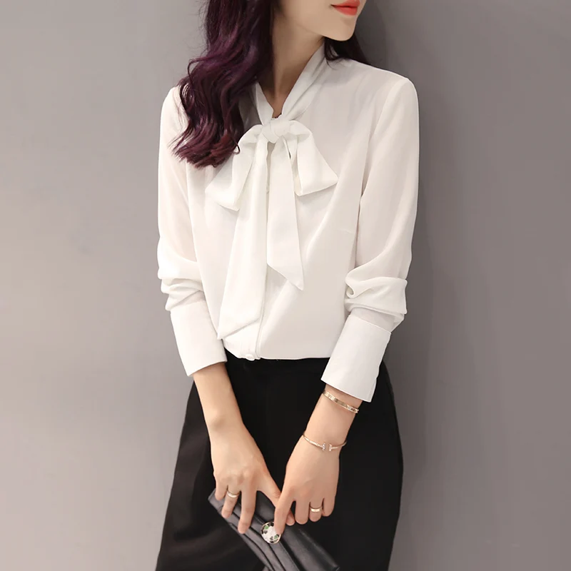 Shirt Ladies Chiffon Top White Shirt Long Sleeve Spring 2021 New Design Sense Fashion Simple Bow
Shirt Ladies Chiffon Top White Shirt Long Sleeve Spring 2021 New Design Sense Fashion Simple Bow