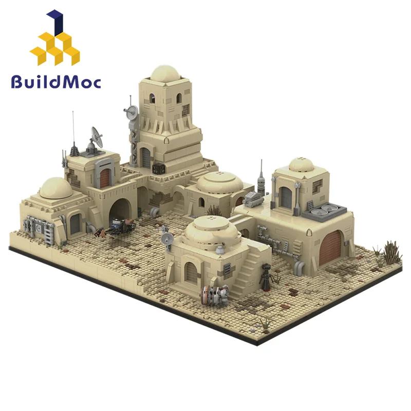 Buildmoc A New Hope Seriers StarW Mos Eisley-Cantina Bar R2D2 Building Block Brick Toy Compatible Lepines Toy Gift
