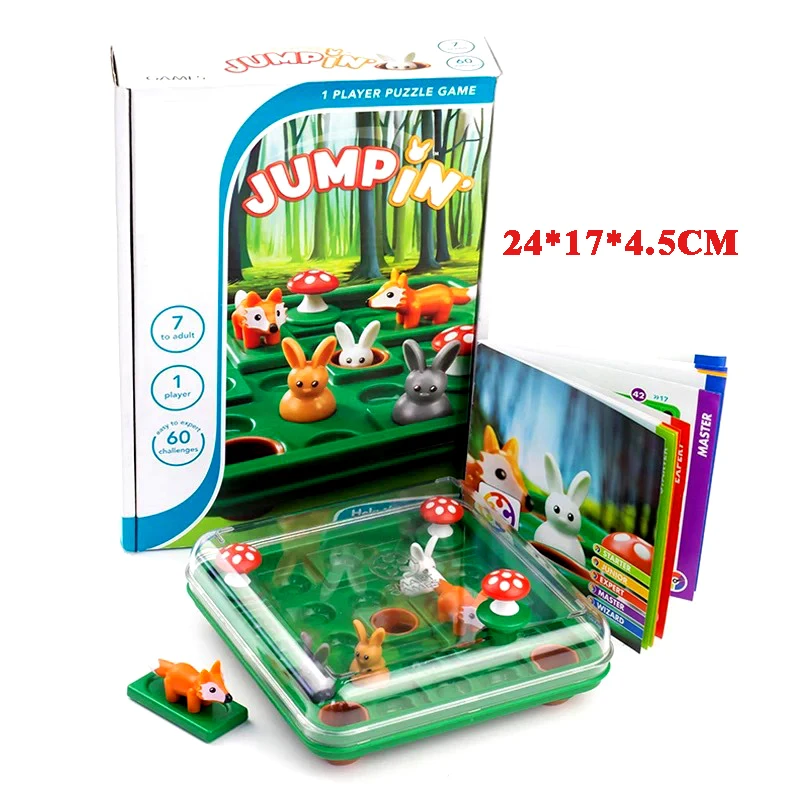 Bunny Bouncing Game Kids Puzzle Board Checkers Toy Funny Rabbit Fox Moving Strategy Tabletop Gift for Children Brain Development
Bunny Bouncing Game Kids Puzzle Board Checkers Toy Funny Rabbit Fox Moving Strategy Tabletop Gift for Children Brain Development