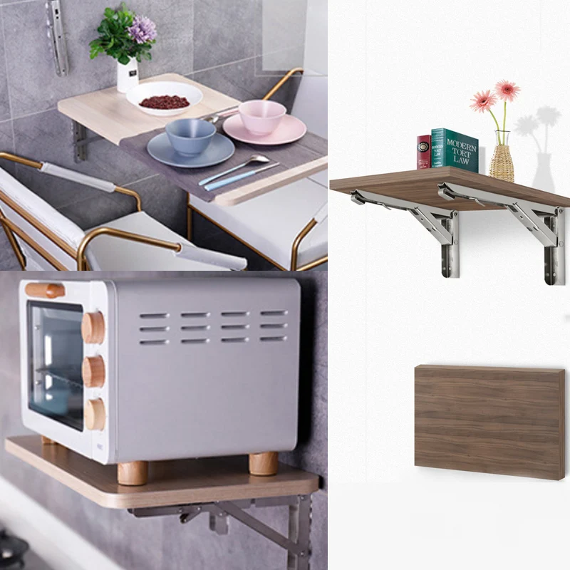 2pcs Folding Shelf Brackets Heavy Duty Stainless Steel Collapsible Shelf Bracket for Table Work Space Saving DIY Bracket
2pcs Folding Shelf Brackets Heavy Duty Stainless Steel Collapsible Shelf Bracket for Table Work Space Saving DIY Bracket