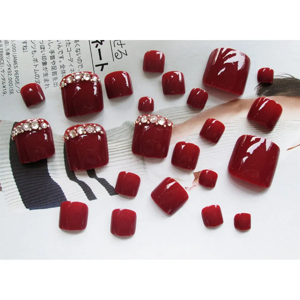 24 pcs Fake Nails Toenails False Nails Special Designs Short Square Wear Patch Feet Nail Beauty Art Kit
24 pcs Fake Nails Toenails False Nails Special Designs Short Square Wear Patch Feet Nail Beauty Art Kit