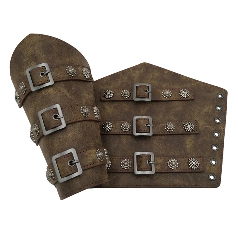 2022 New Leather Arm Guards Medieval Belt Leather Buckle Bracers One Size Retro Leather Armband Viking Leather Bracers Cosplay
2022 New Leather Arm Guards Medieval Belt Leather Buckle Bracers One Size Retro Leather Armband Viking Leather Bracers Cosplay