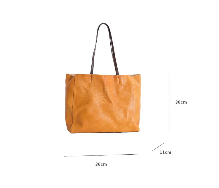 Женская сумка ручной работы из натуральной кожи вместительная на плечо