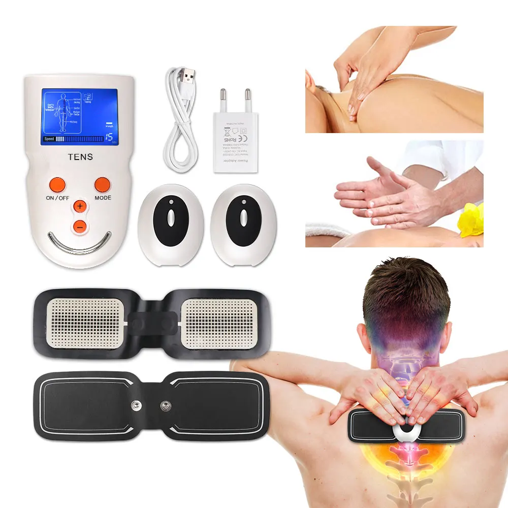 6 Modes Tens Massage Machine Unit 2 Electrode Pads for Pain Relief Pulse Massage EMS Muscle Stimulation Tens Electroestimulador
6 Modes Tens Massage Machine Unit 2 Electrode Pads for Pain Relief Pulse Massage EMS Muscle Stimulation Tens Electroestimulador