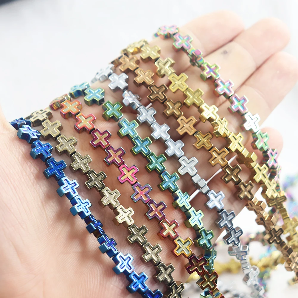 New 10pcs 8 mm Natural Stone Cross Beads Diy Beads Hematite Beads For jewelry Making Bracelets jewelry Finding
New 10pcs 8 mm Natural Stone Cross Beads Diy Beads Hematite Beads For jewelry Making Bracelets jewelry Finding
