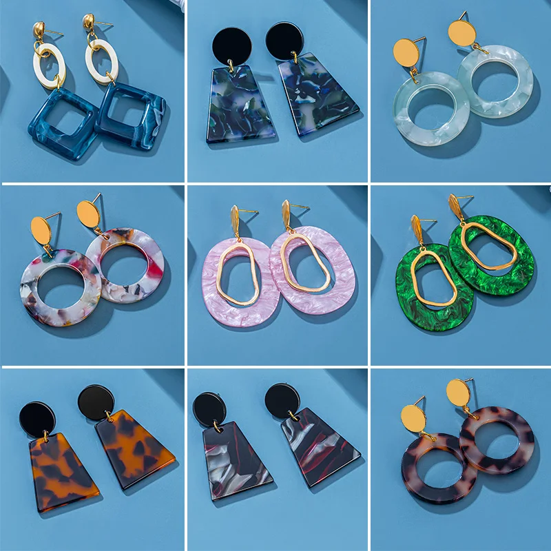 New Bohemian Earrings Korean Acrylic Earrings for Women Jewelry Fashion Punk Pendant Earrings 2021 Trend Party Luxury Gifts
New Bohemian Earrings Korean Acrylic Earrings for Women Jewelry Fashion Punk Pendant Earrings 2021 Trend Party Luxury Gifts