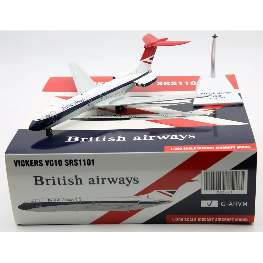 1:200 Alloy Collectible airplane JC Wings XX2373 British Airways Vickers VC10 Diecast Aircraft Jet Model G-ARVM With Stand
1:200 Alloy Collectible airplane JC Wings XX2373 British Airways Vickers VC10 Diecast Aircraft Jet Model G-ARVM With Stand