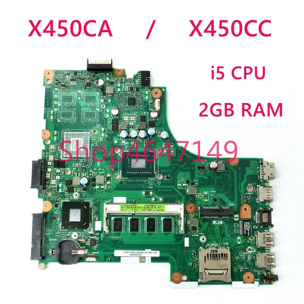 Материнская плата X450CA REV2.0 i5CPU 2 Гб RAM Материнская плата ASUS X450C X450CC A450C Y481C материнская плата для ноутбука USB3.0 протестирована ОК
Материнская плата X450CA REV2.0 i5CPU 2 Гб RAM Материнская плата ASUS X450C X450CC A450C Y481C материнская плата для ноутбука USB3.0 протестирована ОК