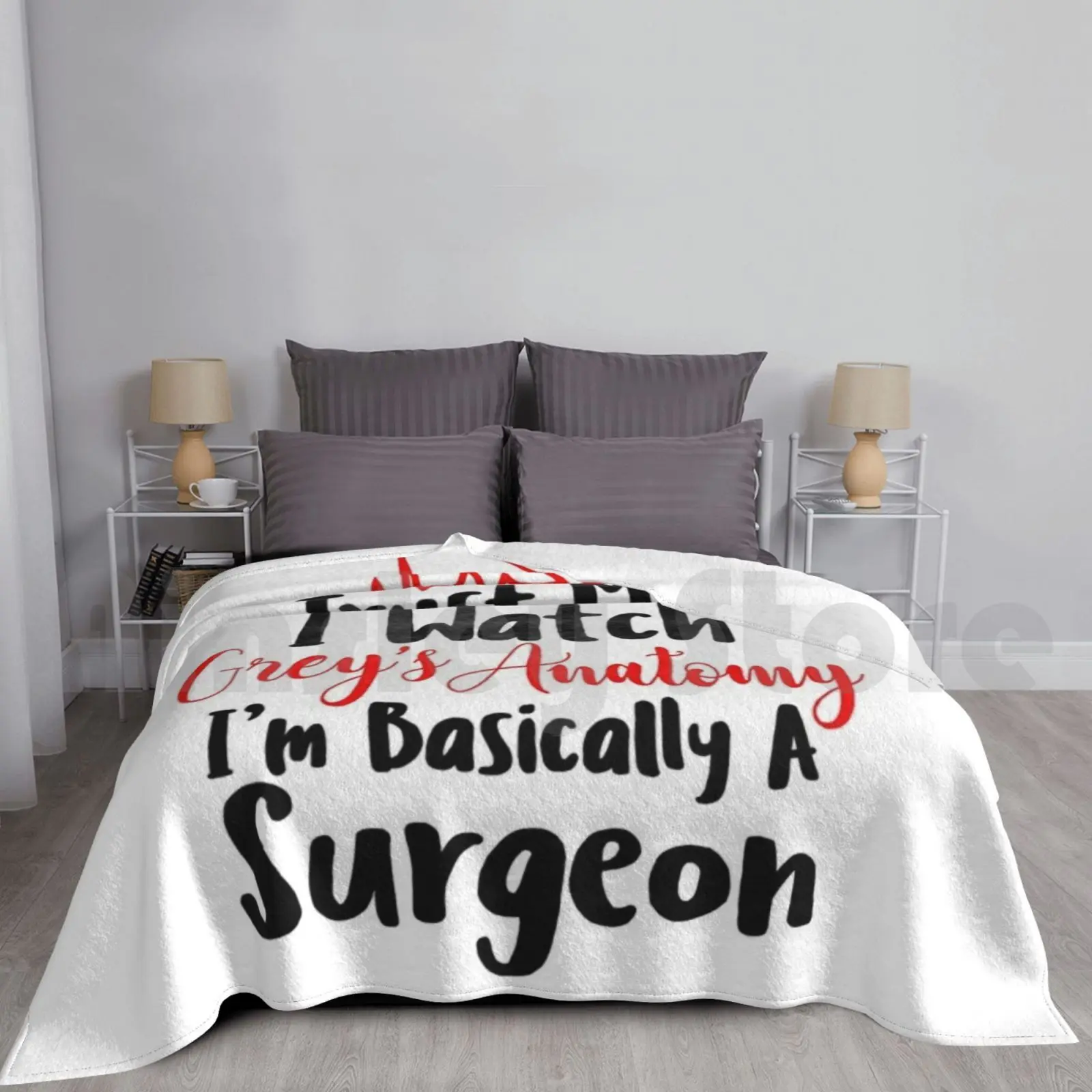 

Серая Анатомия-в основном хирургическое одеяло, супермягкое, теплое, легкое, тонкое, светло-серое, анатомия, Мередит, серый, я в основном