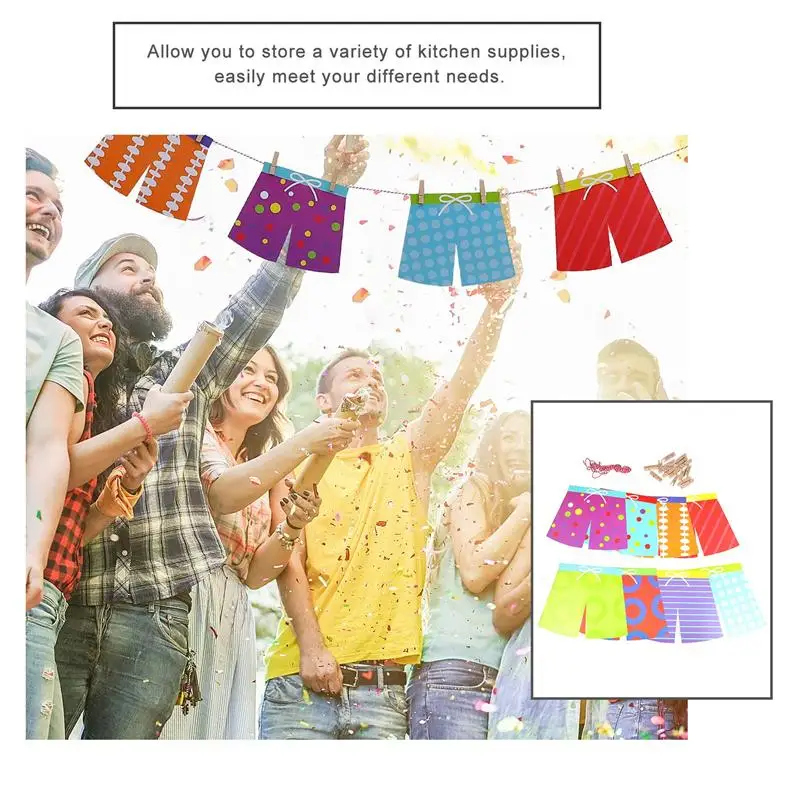 Hawaii Luau Party Swimming Shorts Banner Colorful Hanging Bunting Backdrops Party and Holiday DIY Decorations 
Hawaii Luau Party Swimming Shorts Banner Colorful Hanging Bunting Backdrops Party and Holiday DIY Decorations