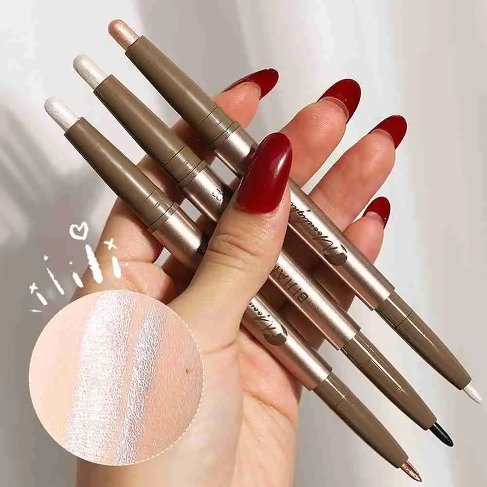 Moonlight Double-headed Silkworm Pen Pearlescent White Brightening Eye High Pearlescent Brightening Eyeshadow Pen Makeup Gl O0I8
Moonlight Double-headed Silkworm Pen Pearlescent White Brightening Eye High Pearlescent Brightening Eyeshadow Pen Makeup Gl O0I8