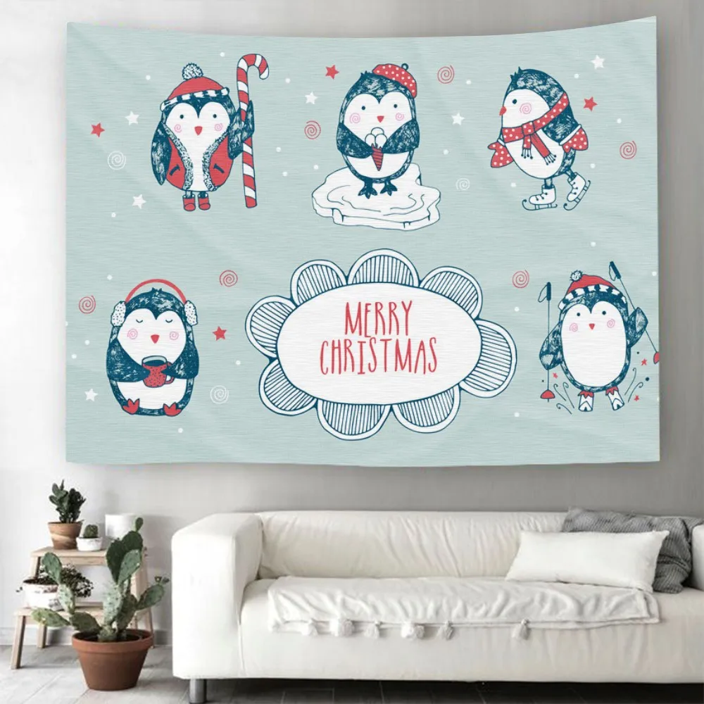 Penguin Tapestry 3D Print Christmas Gift Wall Hanging For Living Room Wall Carpets Cartoon Animals Holidays Wall Tapestry
Penguin Tapestry 3D Print Christmas Gift Wall Hanging For Living Room Wall Carpets Cartoon Animals Holidays Wall Tapestry