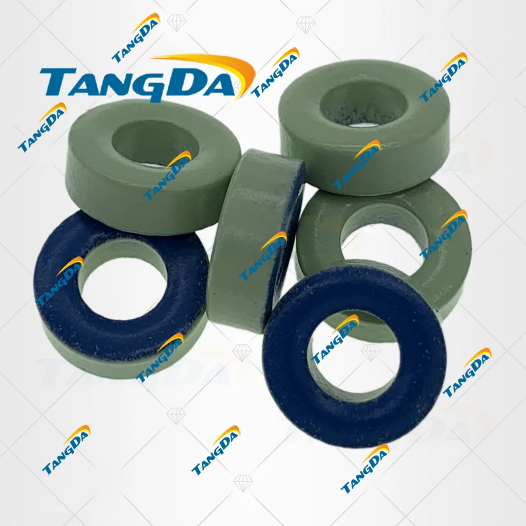 

TANGDA Iron powder cores T44-52 OD*ID*HT 11.5*5.5*4.5 mm 35nH/N2 75ue Iron dust core Ferrite Toroid Core toroidal green blue T