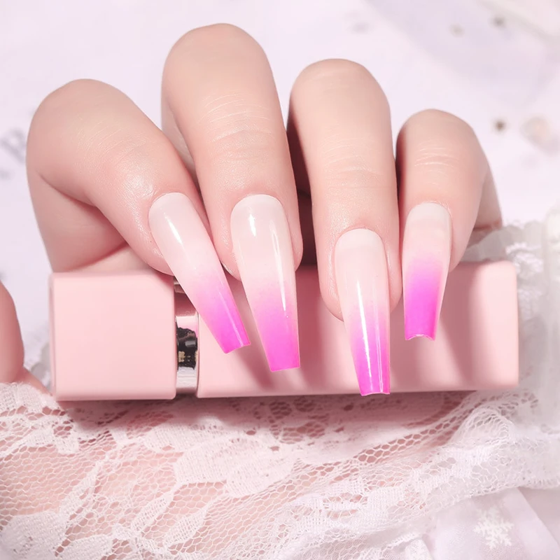 Full Cover Coffin Long Fake Nails Gradient Color Nail Patch Jelly Glue Removable Fashion Manicure Press On Nails Tips
Full Cover Coffin Long Fake Nails Gradient Color Nail Patch Jelly Glue Removable Fashion Manicure Press On Nails Tips