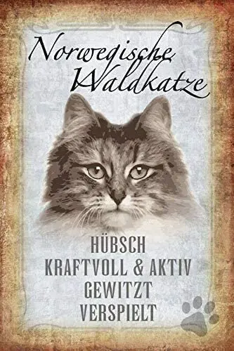 Metal Tin Sign Norwegian Waldkatze Ca Pub Outdoor Bar Retro Poster Home Kitchen Restaurant Wall Decor Signs 16X12inch
Metal Tin Sign Norwegian Waldkatze Ca Pub Outdoor Bar Retro Poster Home Kitchen Restaurant Wall Decor Signs 16X12inch