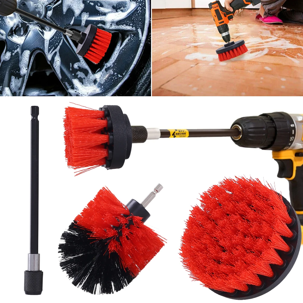 4Pcs Drill Brush Cleaner Kit Car Tire Rim Scrubber Cleaning Brush Car Detailing Kit Bathroom Bathtub Car Cleaning Tool
4Pcs Drill Brush Cleaner Kit Car Tire Rim Scrubber Cleaning Brush Car Detailing Kit Bathroom Bathtub Car Cleaning Tool