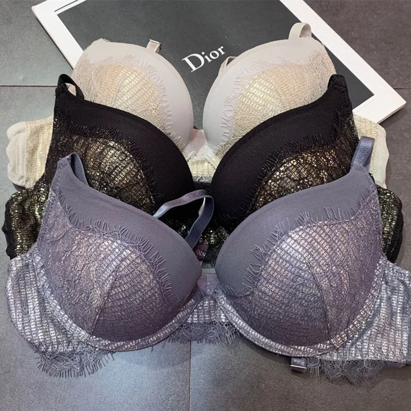 New style eyelash lace stitching Sexy top thin under thick sexy gather comfortable lingerie set
New style eyelash lace stitching Sexy top thin under thick sexy gather comfortable lingerie set