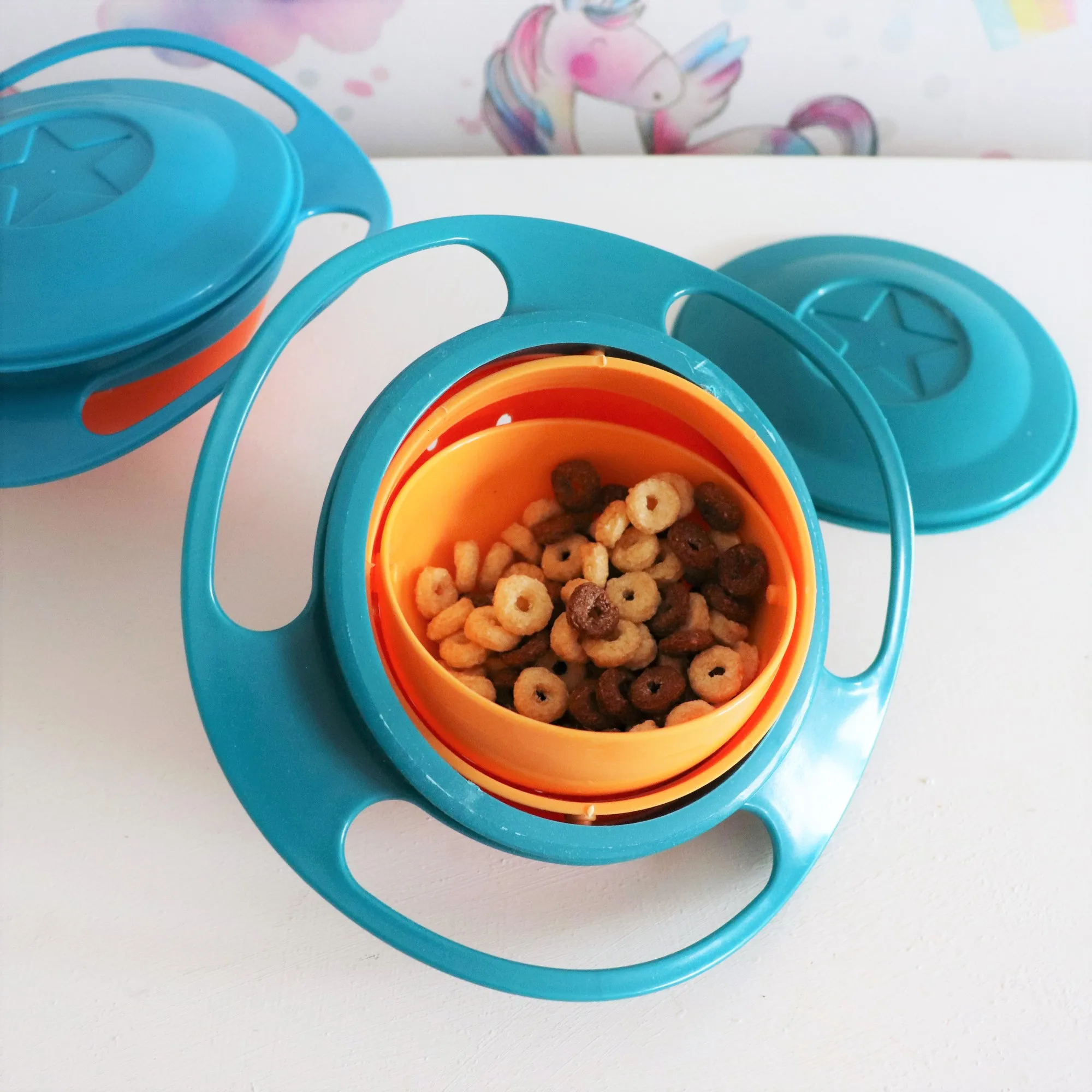 Magic Bowl 360 Rotate Spill-Proof Infants Toddler Baby Kids Training Feeding Bowl Practice Feeding Spill No Spill
Magic Bowl 360 Rotate Spill-Proof Infants Toddler Baby Kids Training Feeding Bowl Practice Feeding Spill No Spill