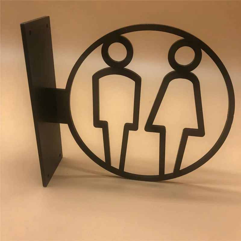 3D Side Mount Wc Signs Door Sticker Men & Women Restroom Toilet Sign Doorplate Tips Guide Creative Signage Acrylic Plaque 
3D Side Mount Wc Signs Door Sticker Men & Women Restroom Toilet Sign Doorplate Tips Guide Creative Signage Acrylic Plaque