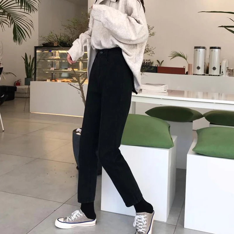 Sister Fara New Spring Autumn Ankle-Length Pants Women High Waist Full Length Fashion Simple Solid 2021 Office Lady Denim Jeans
Sister Fara New Spring Autumn Ankle-Length Pants Women High Waist Full Length Fashion Simple Solid 2021 Office Lady Denim Jeans