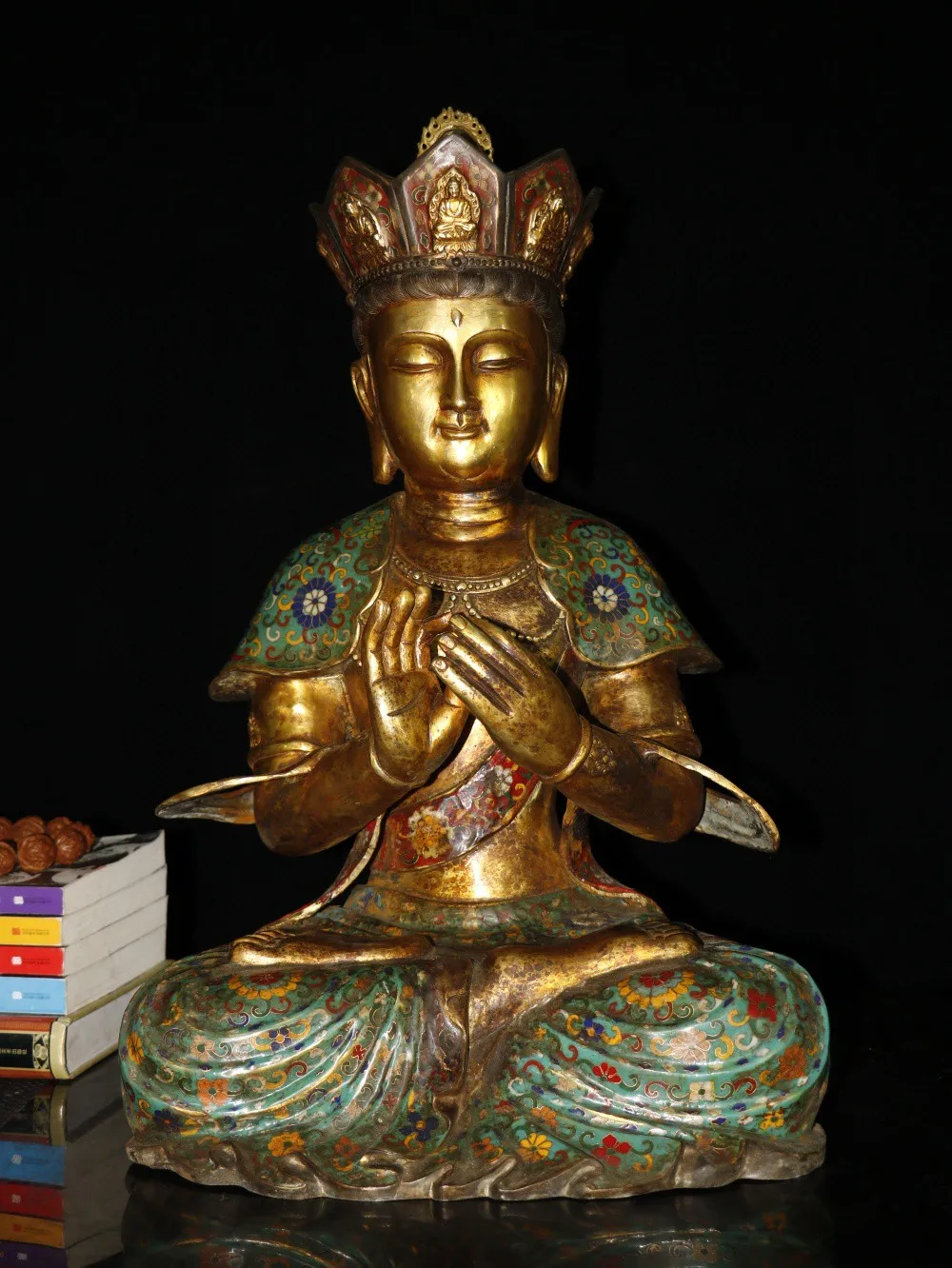 Home Decor 24" Tibet Buddhism Old Bronze Cloisonne Enamel Big Day Tathagata Sakyamuni Buddha statue Amitabha Enshrine the Buddha
Home Decor 24" Tibet Buddhism Old Bronze Cloisonne Enamel Big Day Tathagata Sakyamuni Buddha statue Amitabha Enshrine the Buddha