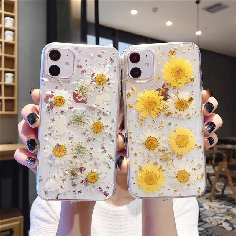Dried Flower Clear Phone Case for iPhone 12 11 Pro Max Mini XR X XS 7 8 Plus Case Glitter Foil Back Cover for Apple SE 2020 Girl
Dried Flower Clear Phone Case for iPhone 12 11 Pro Max Mini XR X XS 7 8 Plus Case Glitter Foil Back Cover for Apple SE 2020 Girl