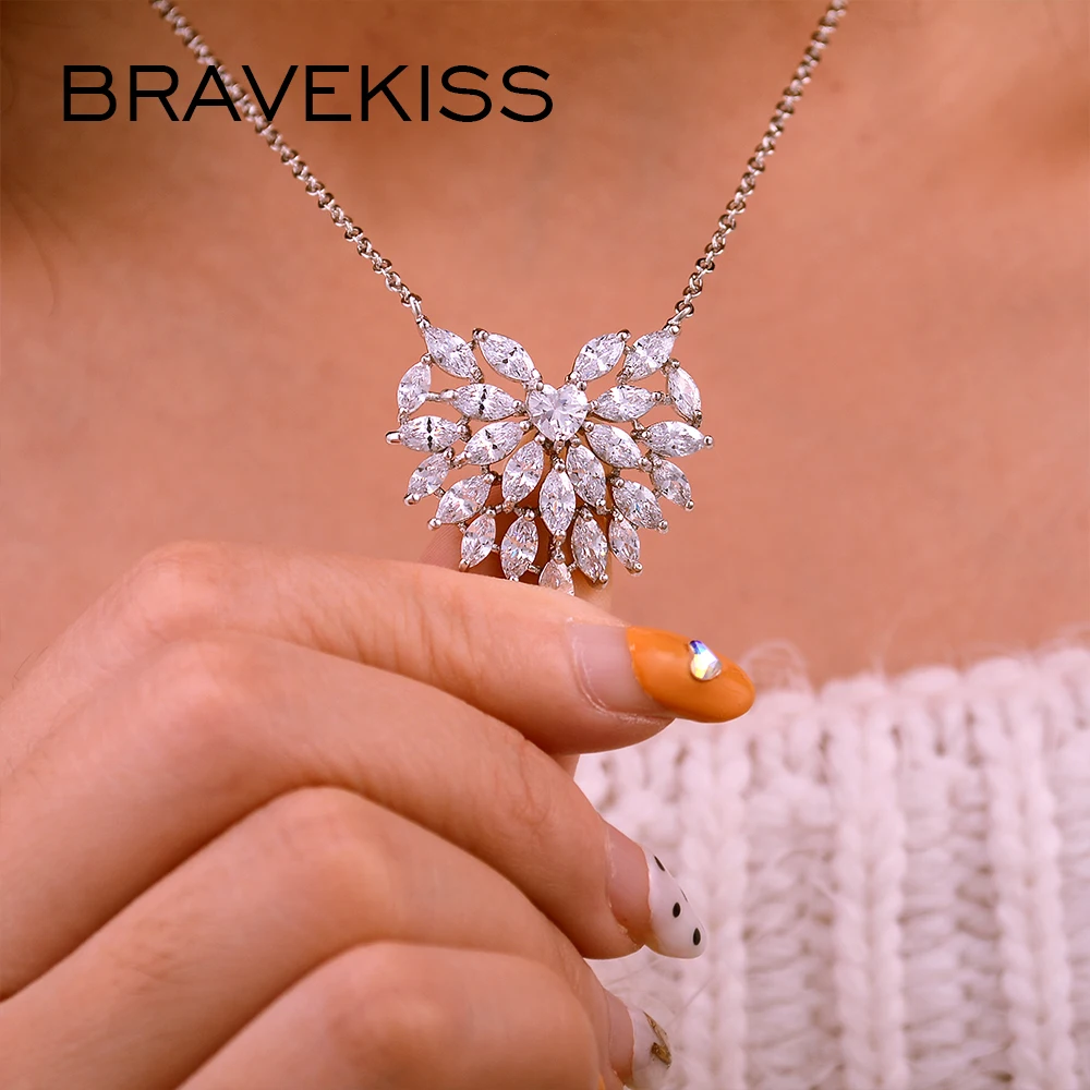 BRAVEKISS NEW Heart Brand Wedding Necklaces for Women Pendant Clear CZ Necklaces Stranger Things Trendy Jewelry Gifts UN0384
BRAVEKISS NEW Heart Brand Wedding Necklaces for Women Pendant Clear CZ Necklaces Stranger Things Trendy Jewelry Gifts UN0384