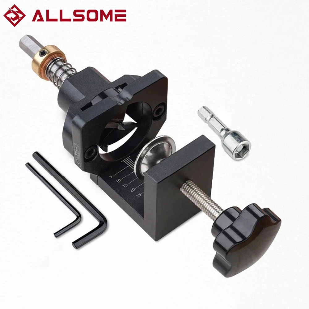 ALLSOME 35mm Hinge Jig with Clamp Drill Bit Drilling Guide Hole Punch Locator Kit Woodworking Cabinet Door Installation Tool 
ALLSOME 35mm Hinge Jig with Clamp Drill Bit Drilling Guide Hole Punch Locator Kit Woodworking Cabinet Door Installation Tool