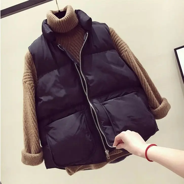 Fat mm down cotton vest women's autumn and winter short 2020 new enlarged shoulder cotton jacket bread jacket
Fat mm down cotton vest women's autumn and winter short 2020 new enlarged shoulder cotton jacket bread jacket