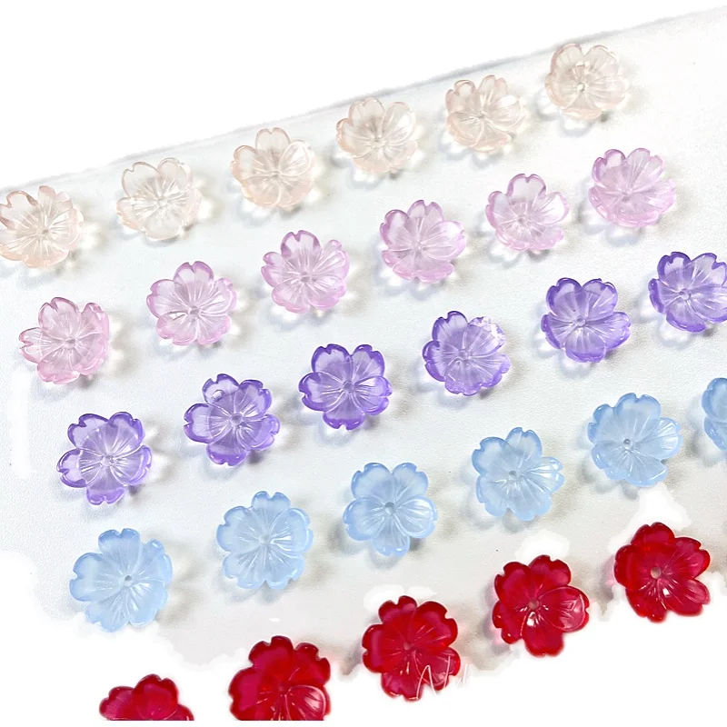 100 translucent cherry blossom resin patches, flat-bottomed floret accessories, nail stickers diy earrings, jewelry materials
100 translucent cherry blossom resin patches, flat-bottomed floret accessories, nail stickers diy earrings, jewelry materials