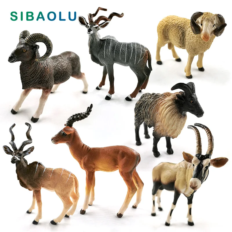 Новая модель из гималайской Овцы Antelope моделирование Wildebeest Argali Animal домашний декор