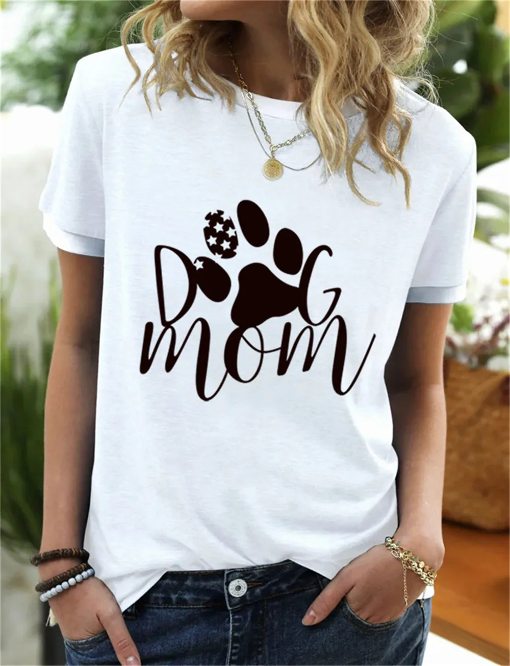 Dog Mom Paw Tshirt Women Funny Fashion Graphic Tee Shirt Femme Hip Hop Loose Harajuku T Shirt Women Summer Tops
Dog Mom Paw Tshirt Women Funny Fashion Graphic Tee Shirt Femme Hip Hop Loose Harajuku T Shirt Women Summer Tops