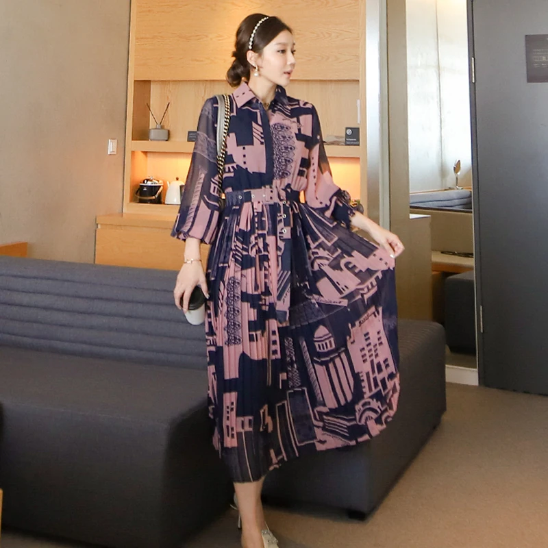 2021 Spring Summer Printed Long Shirt Dress for Women Turn Down Collar Long Sleeve Ladies A-line Party Dress 
2021 Spring Summer Printed Long Shirt Dress for Women Turn Down Collar Long Sleeve Ladies A-line Party Dress