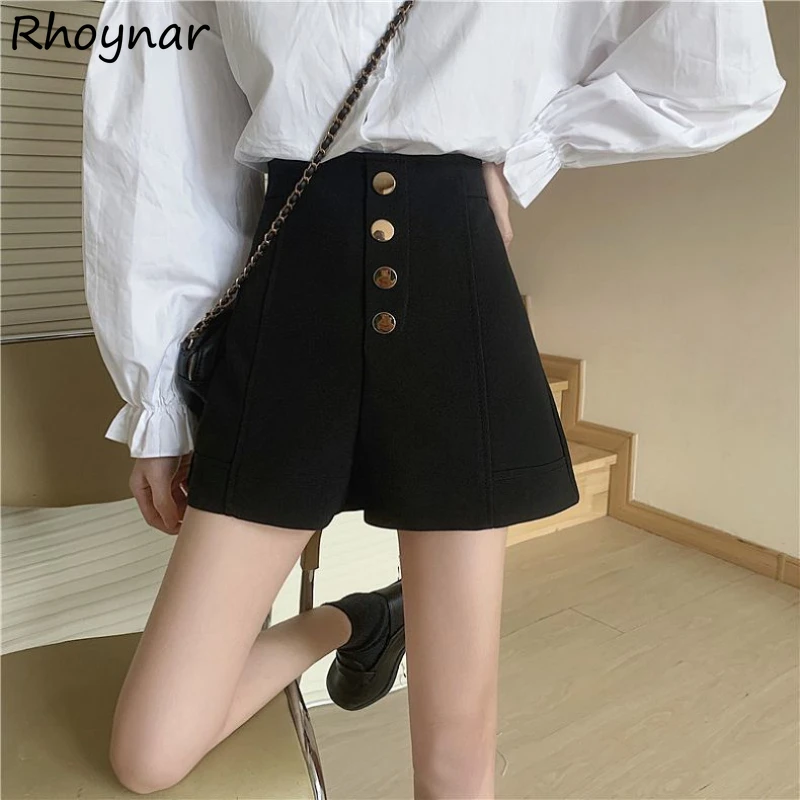 Shorts Women Basic Solid Simple Elegant Ladies Vintage Korean Style Buttons Students Fashion Summer High Waist All-match Casual
Shorts Women Basic Solid Simple Elegant Ladies Vintage Korean Style Buttons Students Fashion Summer High Waist All-match Casual