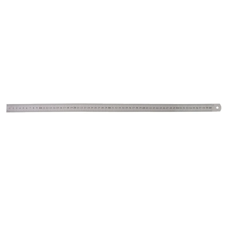 1 Pc High Quality Steel Ruler Stainless Steel Double Side Measuring Straight Edge Ruler 60cm Silver For Architects And Students
1 Pc High Quality Steel Ruler Stainless Steel Double Side Measuring Straight Edge Ruler 60cm Silver For Architects And Students