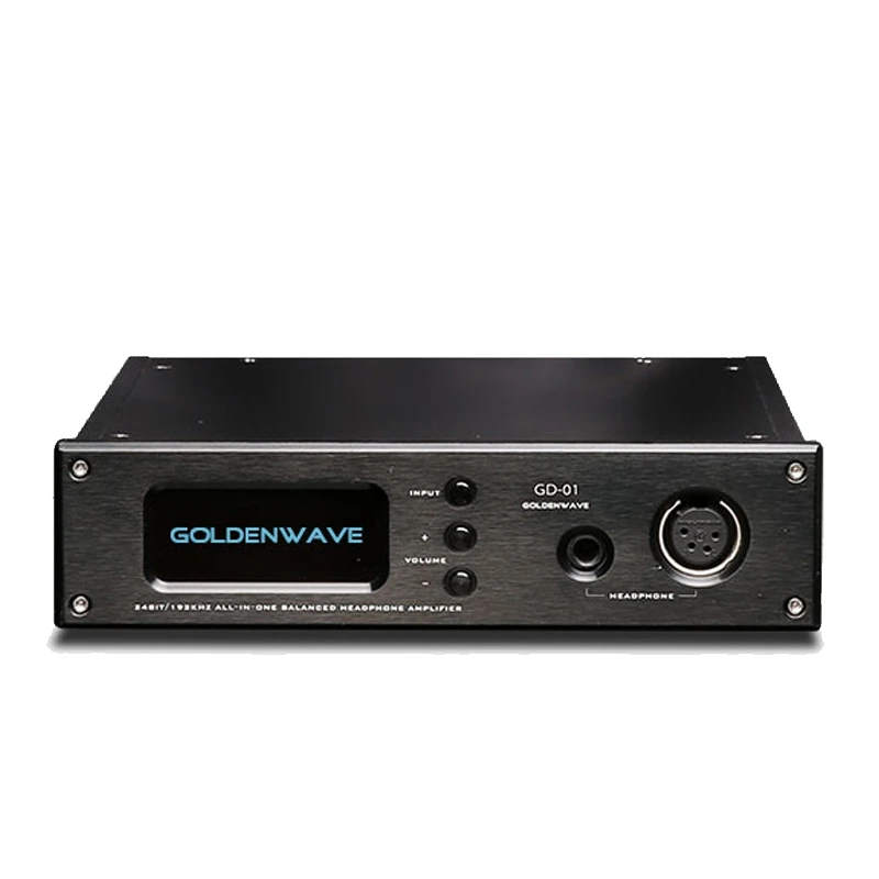 GoldenWave GD-01 professional audio decoder AKM chip RCA/XRL output dac and amplifier
GoldenWave GD-01 professional audio decoder AKM chip RCA/XRL output dac and amplifier